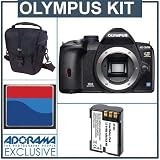 Olympus E-520 Digital SLR Camera Body Kit, with 4 GB CF Memory Card, Spare BLm- 1 Lithium-Ion Rechargeable Battery, Camera Case