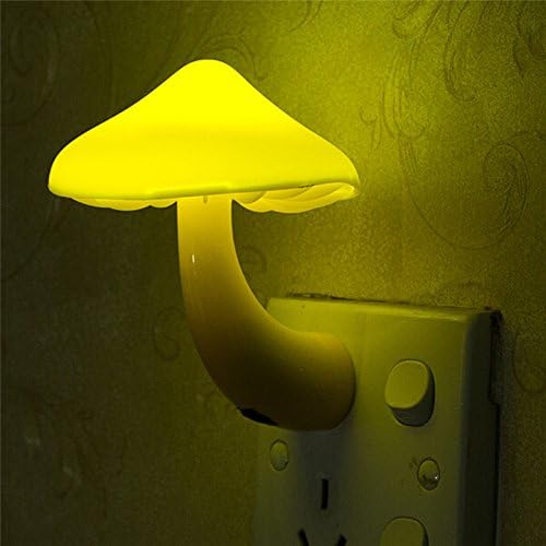 EU US Plug Mushroom Wall Socket Lights Light-controlled Sensor LED Night Light Lamp for Bedroom Kids Child Baby Room Decor