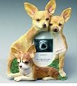 Chihuahua Figurine Picture Frame