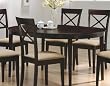 Coaster Contemporary Oval Dining Table, Cappuccino Finish