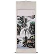 Handmade Waterfall Scroll Wall Art Painting