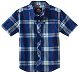 Quiksilver Boys 2-7 Four Door Short Sleeve Slim Fit Woven Shirt