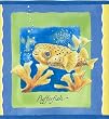 Navy Tropical Fish Wallpaper Border
