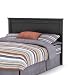 Queen Size Headboard Contemporary Style in Solid Black Finish