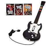 Official Black SG Guitar Hero Controller Ultimate Bundle with 3 Games