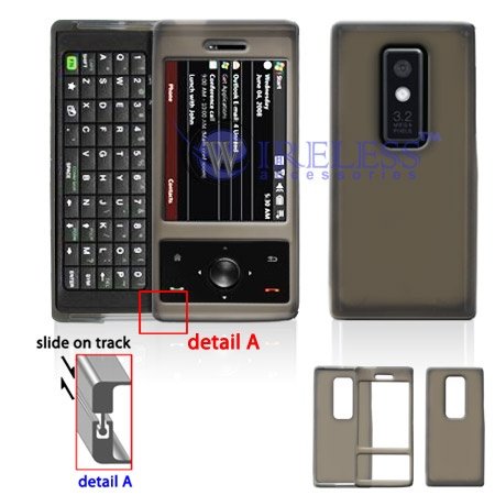 HTC XV6850 Touch Pro CDMA Verizon PREMIUM Trans. Smoke Silicon Skin Case