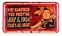 Elvis He Dared to Rock Neon License Plate Clock