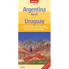 Argentina: North, Uruguay 1 : 2 500 000 (Nelles Map)