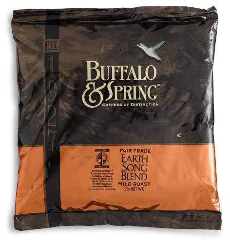 Buffalo & Spring Earth Song Blend Whole Bean Coffee, 2-Pound Bag by Buffalo & Spring