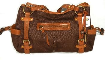 Fossil Tanzania Brown Satchel Bag Handbag Purse