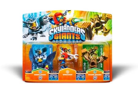 Activision Skylanders Giants 3 Pack Sonic Boom Sprocket Stump Smash