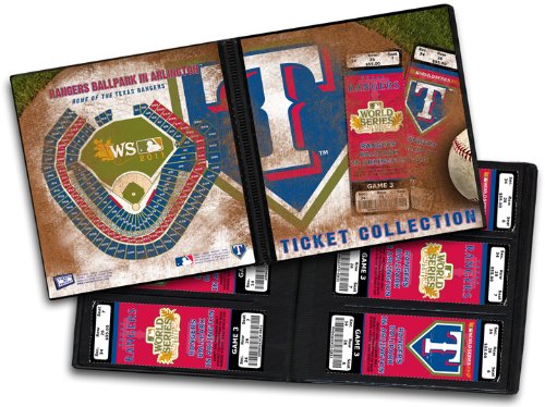 MLB Texas Rangers 2011 World Series Ticket Album