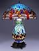 Blue Dragonfly Night Light Tiffany Style Table Lamp