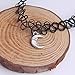 IWenSheng Women Vintage Black Gothic Henna Tattoo Choker Necklace Moon Pendant