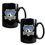 San Jose Earthquakes 2-Piece Black Ceramic Mug Set (Primary Team Logo)