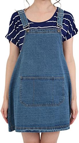 Goldjapan Women's Salopette One Piece Dresses 4XL(5L) Blue