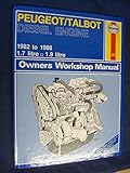 Peugeot Talbot diesel engine owners workshop manual