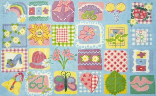 LA Rug Funky Girls Quilt Rug 39x58