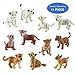 TOYMANY 11 Safari Animal Figurines, High Emulational Detailed Baby Plastic Zoo Animals, Lions Tigers Cheetahs Lynx Figure Toy Set, Easter Eggs Cake Toppers Christmas Birthday Gift for Kids Toddlers