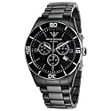 Emporio Armani Keramik Chronograph Herren Schwarz AR1421
