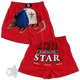 Lone Star Red Armadillo Boxer Shorts for Men