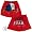 Lone Star Red Armadillo Boxer Shorts for Men