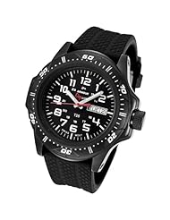 Armourlite Shatter Proof Scratch Resistant Glass Swiss H3 Tritium Watch with Rubber Band