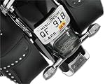 Kuryakyn Curved Laydown License Plate Mount with Frame 9171