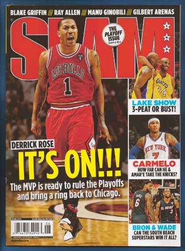 DERRICK ROSE SLAM MAGAZINE PLAYOFFS CHICAGO BULLS NEW!