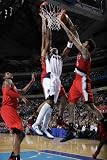 Portland Trail Blazers v Dallas Mavericks: Jason Terry and Rudy Fernandez Photographic Poster Print by Danny Bollinger, 28x42