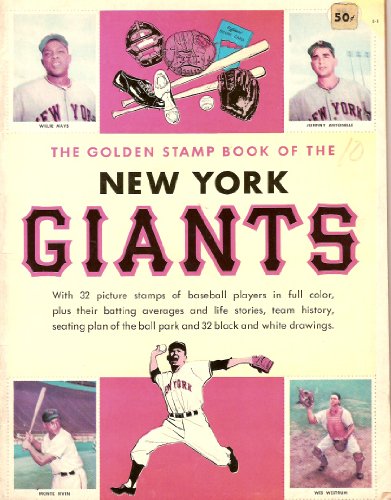 New York Giants 1955 Baseball Golden Stamp Book (Willie Mays) (Leo Durocher) (Sal Maglie) (Monte Irvin) (Alvin Dark) (Johnny Antonelli) (Don Mueller) (Dusty Rhodes)