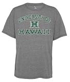 Hawaii Warriors Old School Grey Vintage Tri-Blend T-Shirt