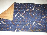 Golf Cart Seat Cover, Blue Golf Print