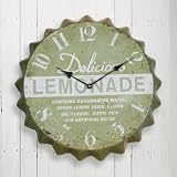 Retro Lemonade Bottle Top Clock