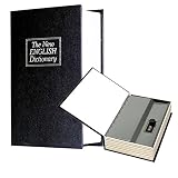 CovertSafe Diversion Book Hidden Safe with Combination Lock - Medium, Black