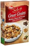Post Selects Great Grains Raisin, Date & Pecan Cereal, 16-Ounce Boxes (Pack of 4)