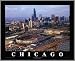 Chicago Bears - Old Soldier Field Aerial - Lg - Wood Mounted Poster Print