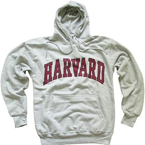 Harvard University Hoodie Sweatshirt Arched Block Grey - XL
