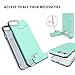 Teelevo Protective Case for Apple iPhone 7 (2016) / iPhone 8 (2017) with Card Holder - Mint Green