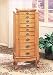 Mission Oak Finish Contemporary Jewelry Armoire Powell Armoires 255