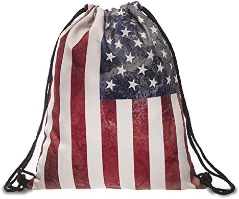 3D Backpack Drawstring bags Sackpack Bag-Flag
