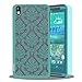 HTC Desire 816 Case, INNOVAA Elegant Transparent Rubber Coating Slim Hard Case W/ Free Screen Protector & Stylus Pen - Teal