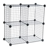 SAFCO PRODUCTS / Wire cube shelving system, for use as four or five 14 cube set, black / SAF5279BL / Sold as 1 Set / Mfr Part # 5279BL \*/ Wire cube shelving system, for use as four or five 14 cube se