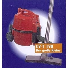 HITACHI CV T 190 Der Grosse Kleine Staubsauger rot Gesamtgewicht 4 kg, CVT190 Staubkontrollanzeige Sicherheitsautomatik, 12 m Einsatzradius, versandfertig