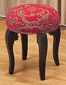 (C) KNCK DWN RED VANTY STOOL