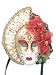 Red Flower Big Woman Anna Venetian Masquerade Mask