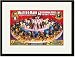 Black Framed/Matted Print 17x23, Sixty-Three Performing Horses in One Ring: Walter L....