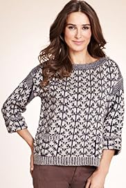 Indigo Collection Scattered Diamond Knitted Jumper