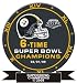 Pittsburg Steeler Superbowl Button Pins 6 Time Winners
