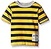 Gerber Graduates Little Boys' Toddler Striped Short Sleeve T-Shirt, Gold/Navy, 2T
